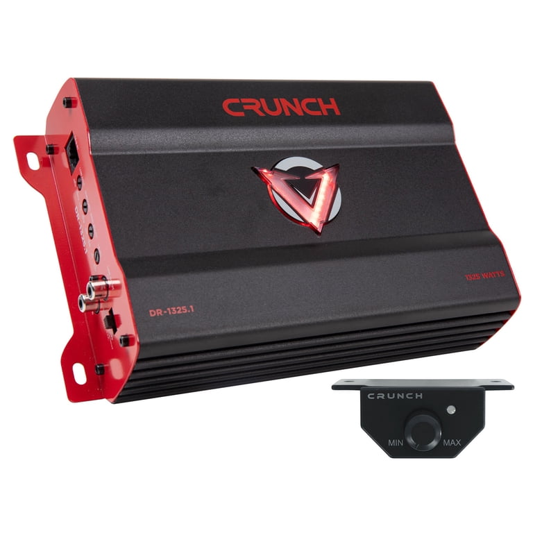 Crunch 1325W Mono block Subwoofer Car Audio Amplifier, Adjustable