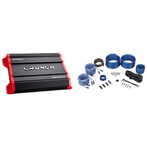 Crunch GP-1500.4 1500 Watt 4-Channel Car Stereo Amplifier+Amp Wire Kit