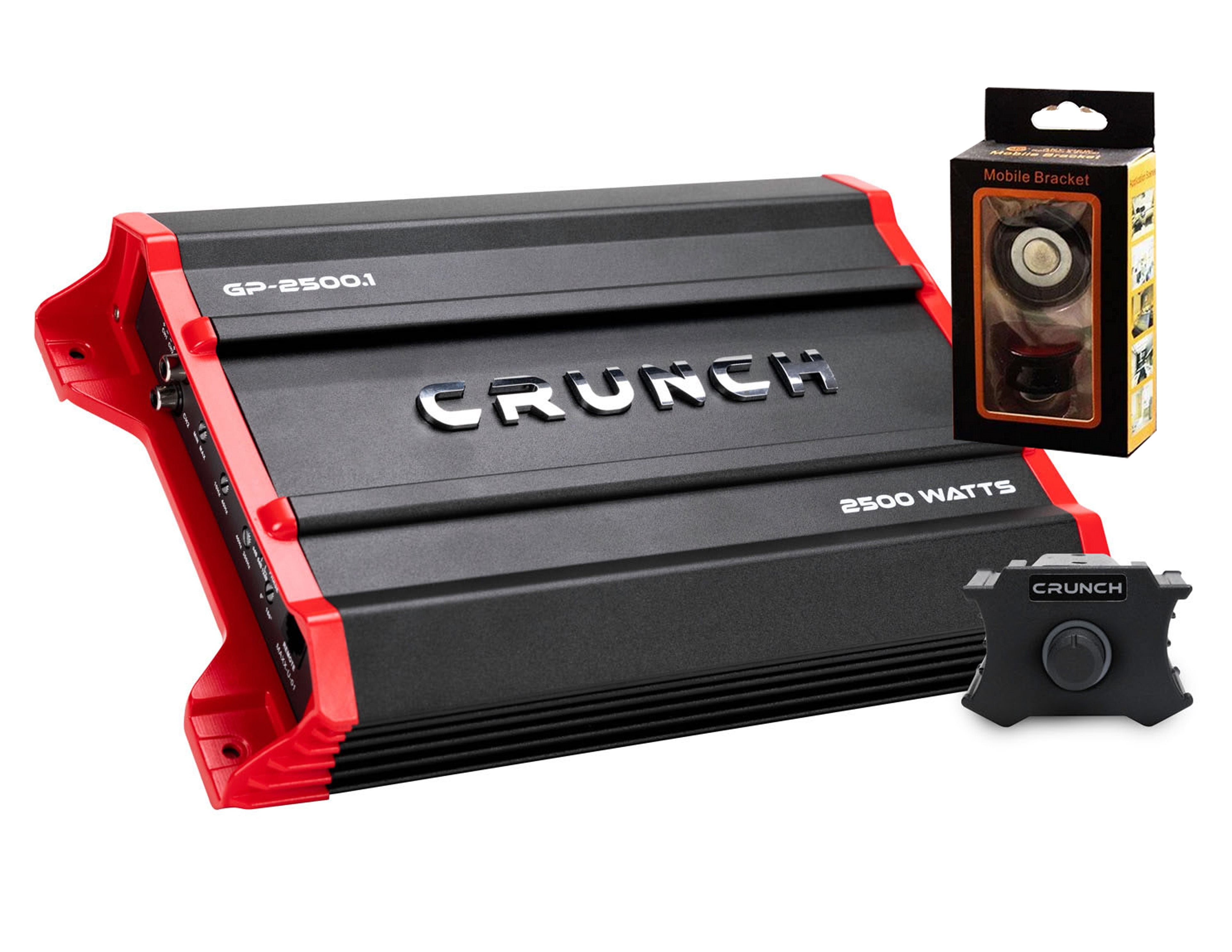 Crunch Ground Pounder GP2500.1 2500W Max Monoblock Subwoofer Class AB