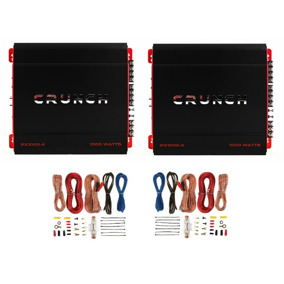 Crunch POWERX 1000 Watt 4 Channel Vehicle Audio Amplifier