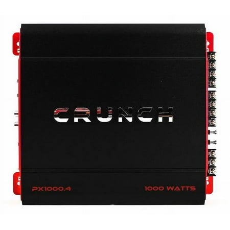 Crunch POWERX 1000W 4 Channel Vehicle Audio Amplifier with BOSS Wiring Kit