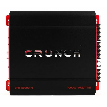 Crunch PX-1000.4 4 Channel 1000 Watt Amp A/B Class Car Stereo Power Amplifier