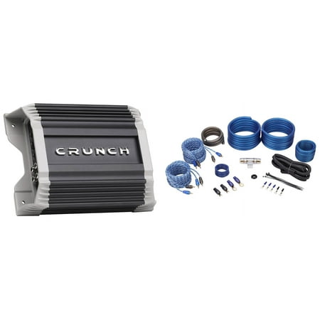 Crunch PZ2-2030.4D Compact 4 Channel 2000w Class D Car Amplifier+Amp Wire Kit