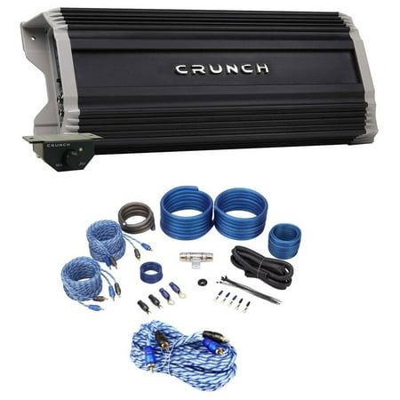Crunch PZ2-2030.5D 5 Channel 2000w Class D Car Amplifier+Bass Remote+ Amp Kit