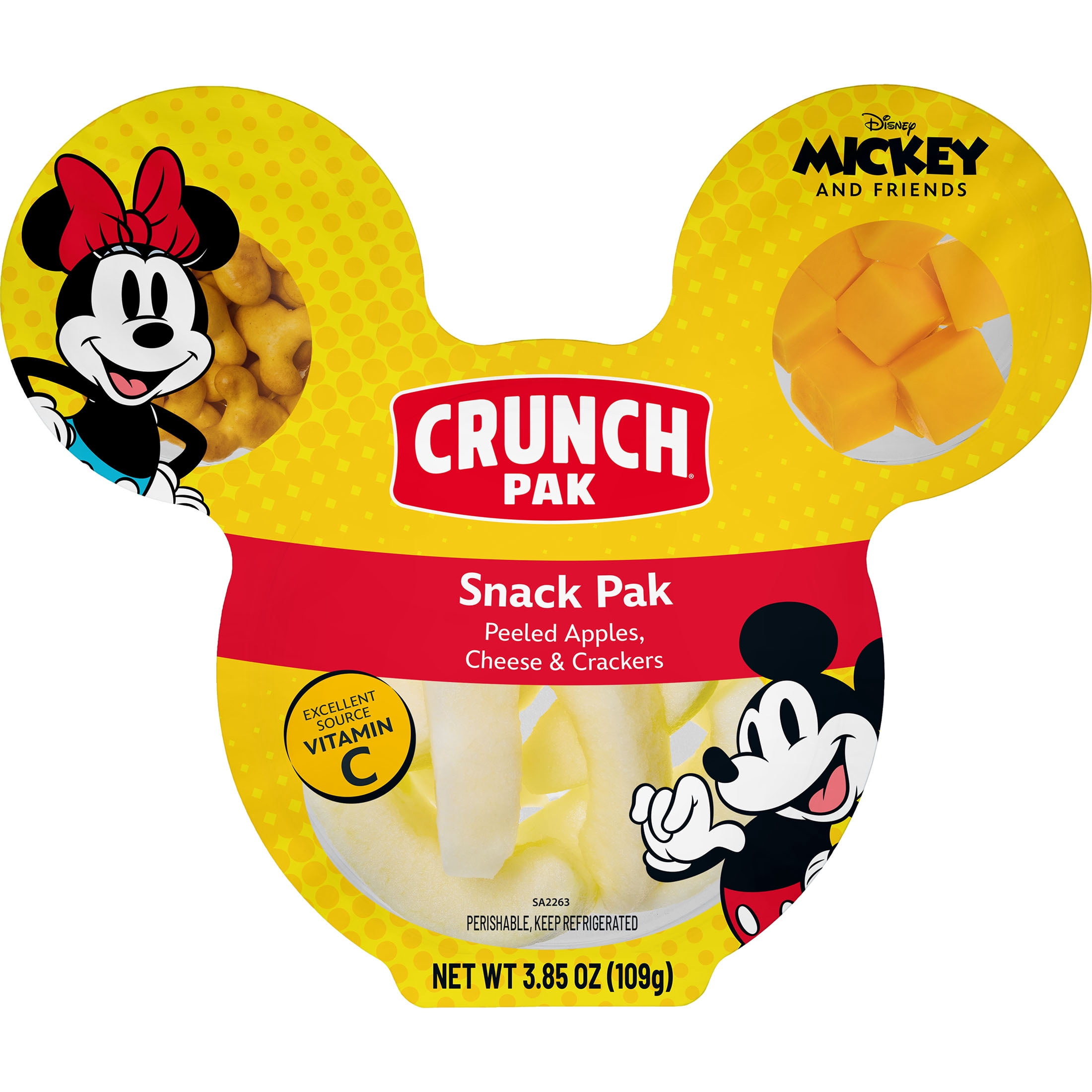 Crunch Pak Foodles Snack Pack with Peeled Apples, Crackers