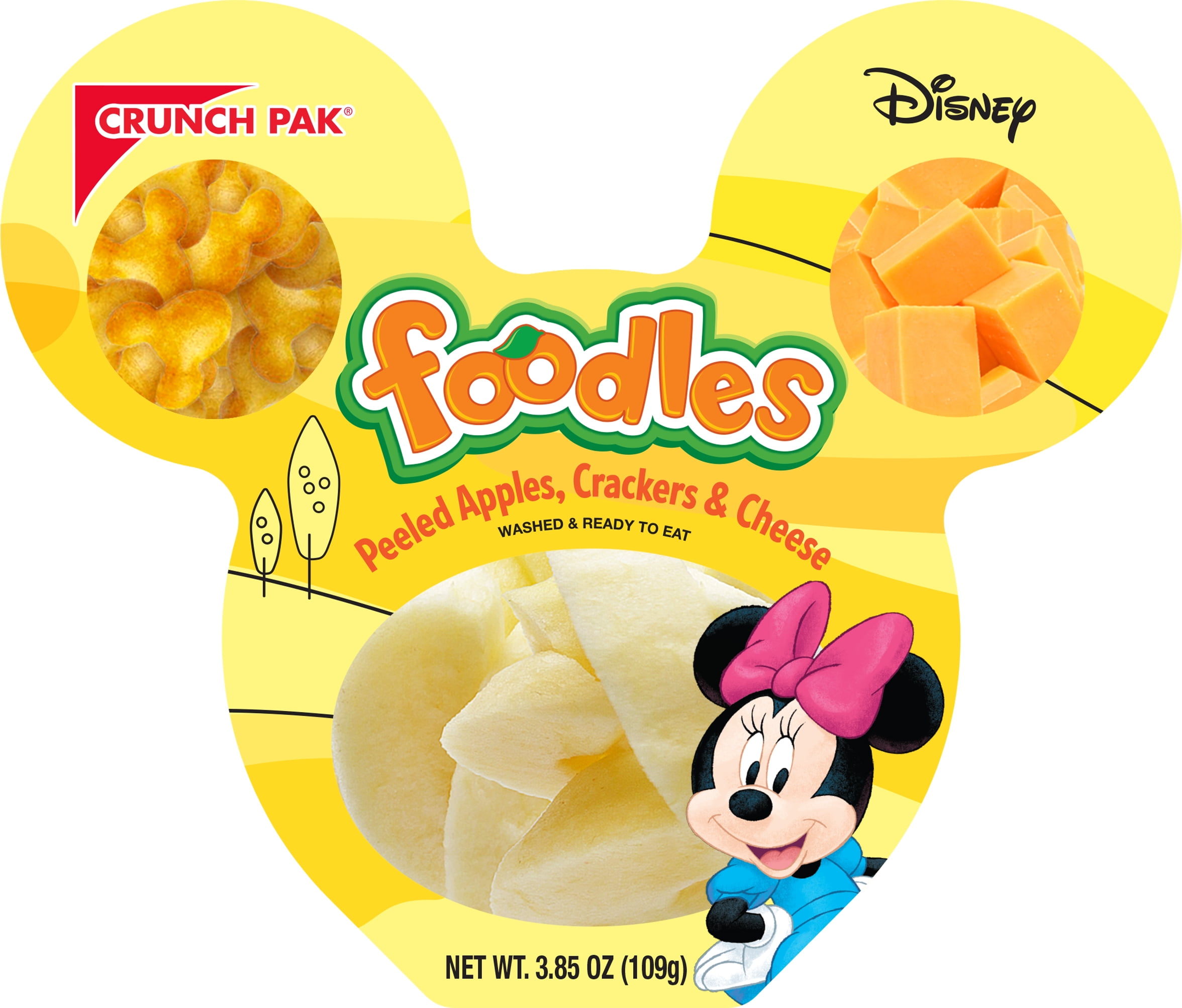 Crunch Pak Foodles Snack Pack with Peeled Apples Slices, Crackers