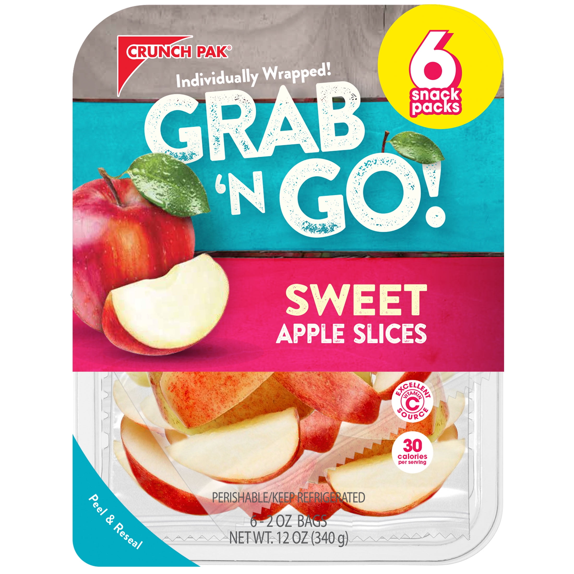 Crunch Pak Grab N Go Sliced Apples in a MultiPack of 2 oz