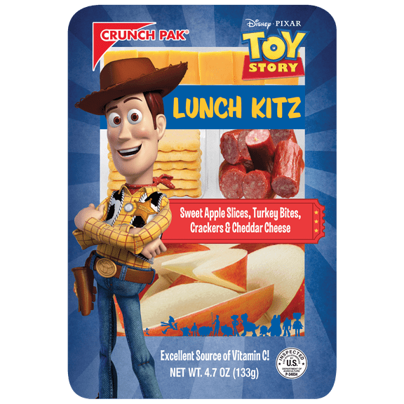 Crunch Pak Snack Featuring Disney Toy Story with Sweet Sliced Apples, Cheddar Cheese, Turkey Bites & Crackers