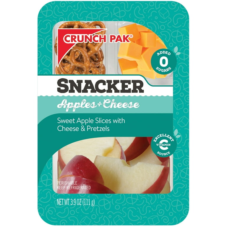 Crunch Pak Snacker with Sweet Sliced Apples, Cheddar Cheese and
