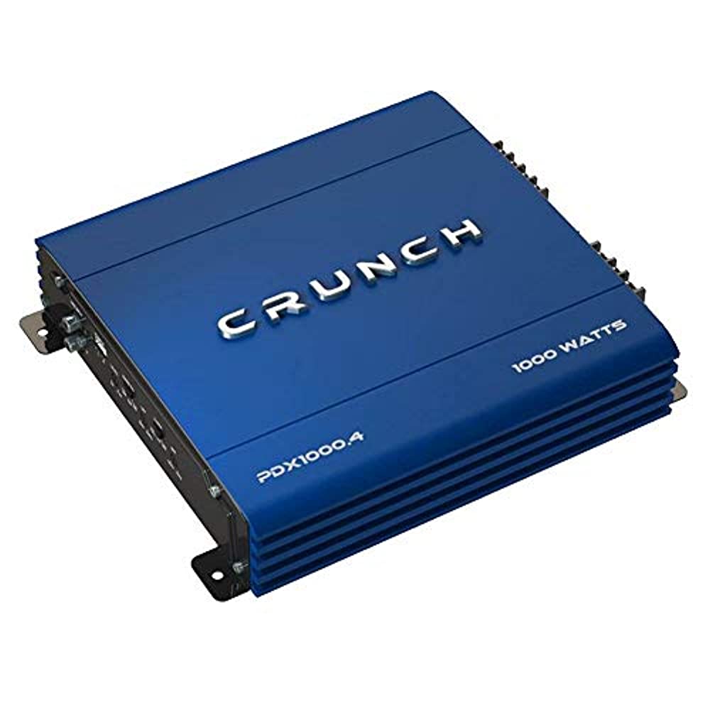 Crunch PowerDriveX 1000 Watt 4 Channel Exclusive Blue A/B Car Stereo Amplifier - image 1 of 11