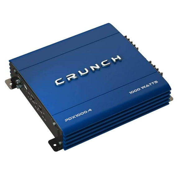 Crunch PowerDriveX 1000 Watt 4 Channel Exclusive Blue A/B Car Stereo Amplifier