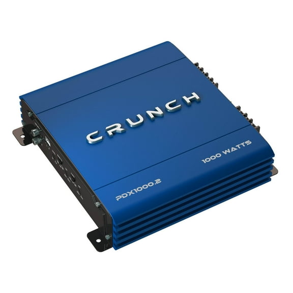 Crunch PowerDriveX 1000W 2-Ch Car Stereo Amplifier w/ 300W 6.5" Speaker