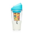 thumbnail image 1 of CrunchCup XL Blue: Portable Plastic Cereal Cup for Breakfast on the Go, BPA-Free & Dishwasher-Safe, 1 of 8