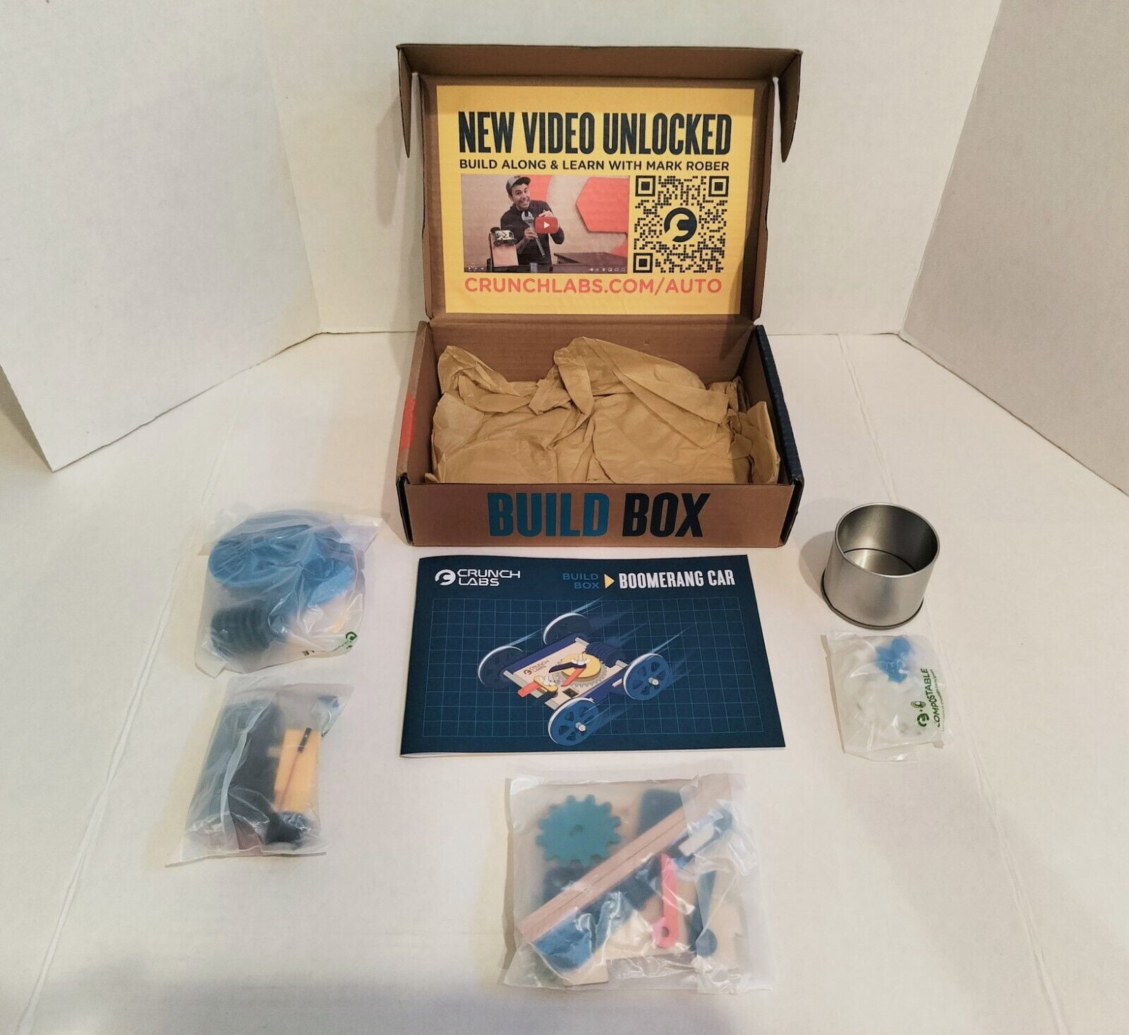 CrunchLabs by Mark Rober Boomerang Car Science Build Box Kit