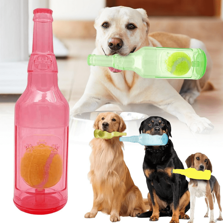 CrunchNPlay Bottle Toy Zentric Shop Bottle Toys for Dogs Bottle Chew Toys for Dogs Dog Toy Water Bottle Cruncher Plastic Bottle Toys for Dogs with Ball Walmart