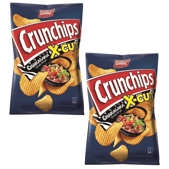Crunchips X-Cut potato chips CHAKALAKA Flavor - 2 pack -