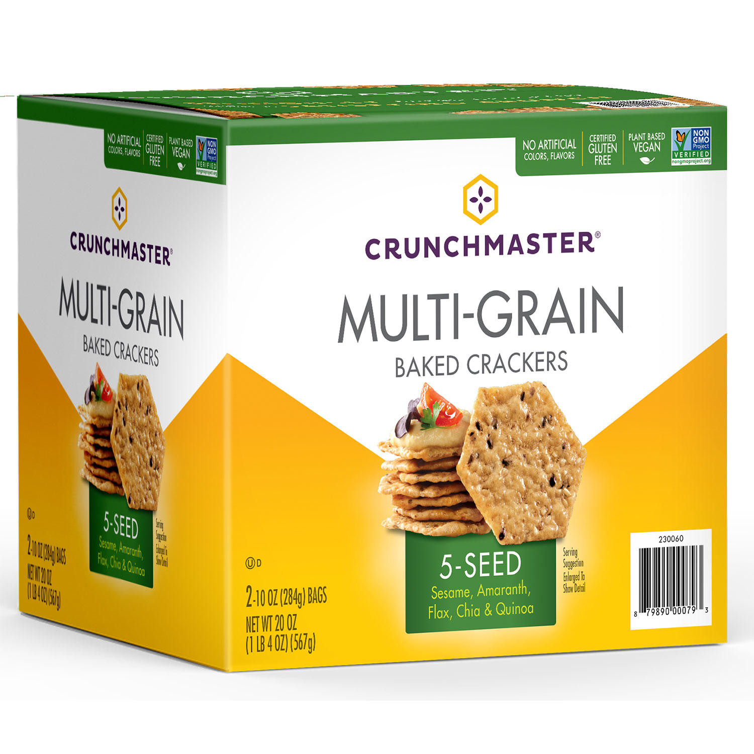 Crunchmaster 5 Seed Multi Grain Crackers 10oz 2pk Oven Baked Crunchmaster 5 Seed Multi Grain Crackers 10oz 2pk Oven Baked