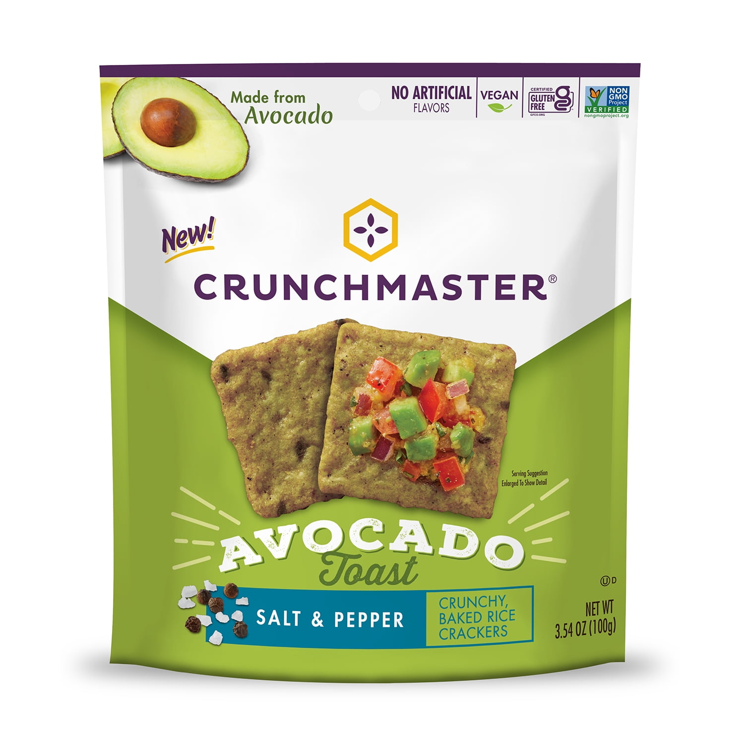 Crunchmaster Avocado Toast - Salt & Pepper