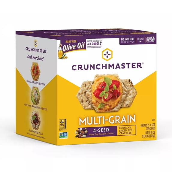 Crunch Master Multi Grain Cracker (21 OZ), 21 oz