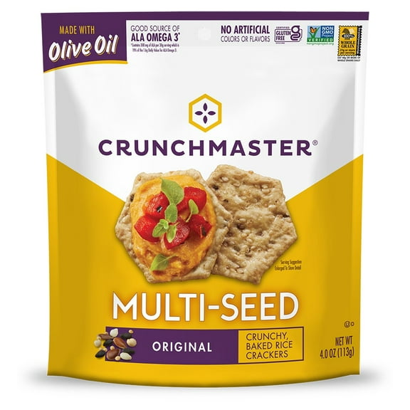 Crunchmaster Original Multi Seed Cracker, 4 Ounce -- 12 per case.
