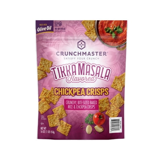 Crunchmaster Tikka Masala Chickpea Crisps, 16 oz