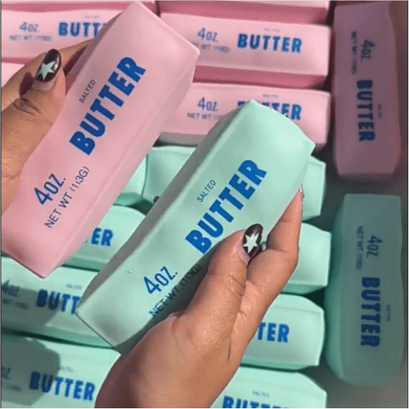 Crunchy Butter Squishy Asmr Bead Filled, Slow Rising Squeeze | 4oz Squeeze Stress Butter Stick Squishies Slow Rising Squeeze Portable Rebound Calming Anxiety Relief Tool for Adults