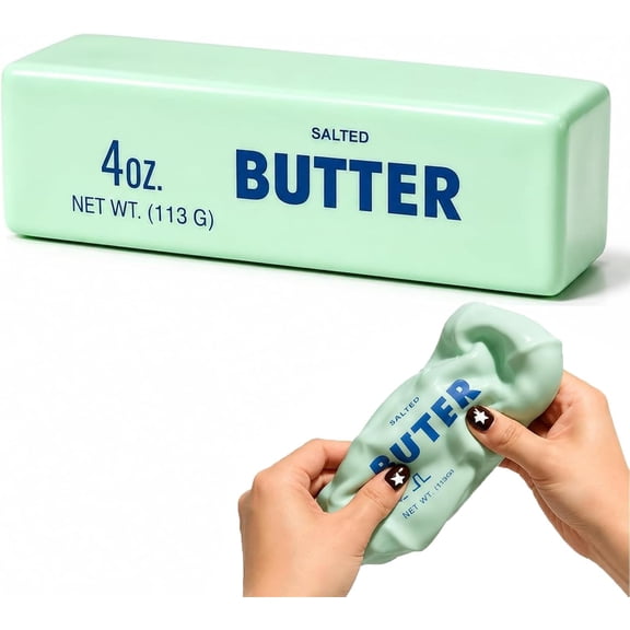 Crunchy Butter Squishy Asmr Bead Filled, Slow Rising Squeeze, Portable Rebound Calming Anxiety Relief Tool,Green