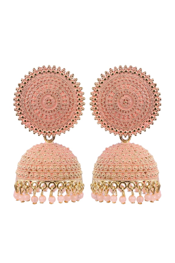 Bollywood Jewellery Traditional Indian Bridal Bride Wedding Gold Plated Meenakari jhumka/Jhumki Earrings Jewelry For Women