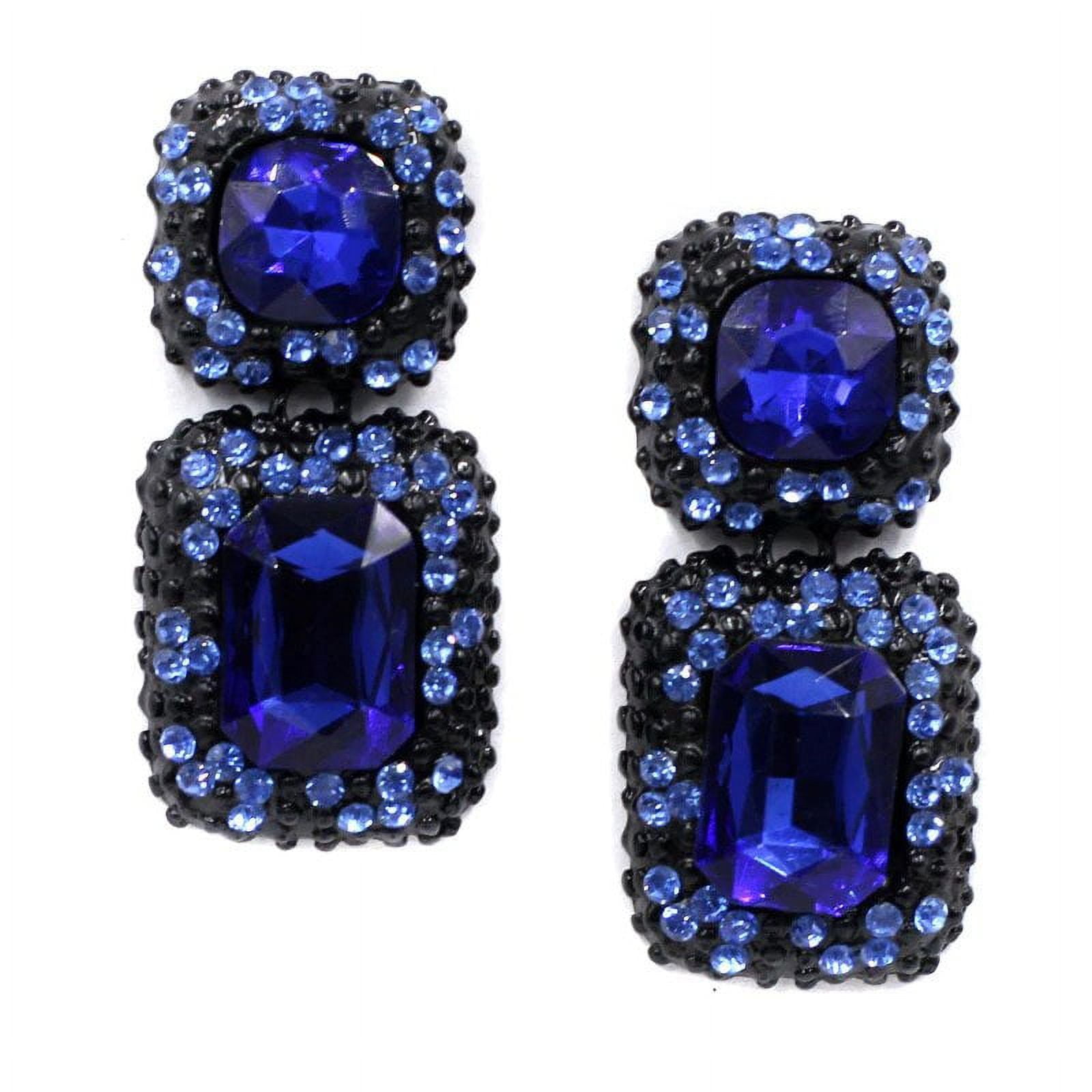 Crunchy Fashion Bollywood Traditional Indian Jewelry Blue Crystal