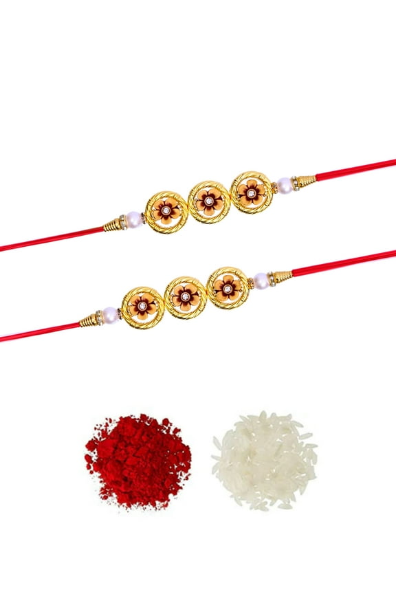 PACK Of two Rakhi Set Raksha Bandhan Handmade Bracelet for Bhaiya Rakhi Bracelet Combo Set
