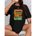 thumbnail image 1 of Crunchy Leaves Autumn Vibes Cozy Seasonal Everyday Outfit Unisex T-Shirt, up to size 5XL, 1 of 2