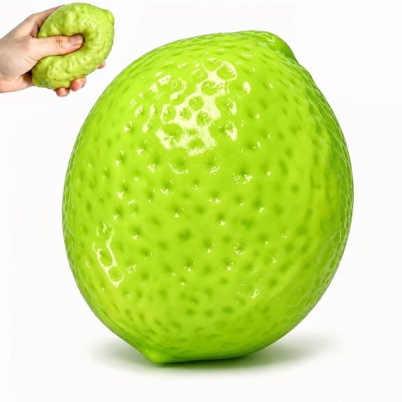Crunchy Lemon Squishy with Building Block Filler, Slow Rising Squeeze Stress Ball, Relief Sensory Toy for Office Home Desk