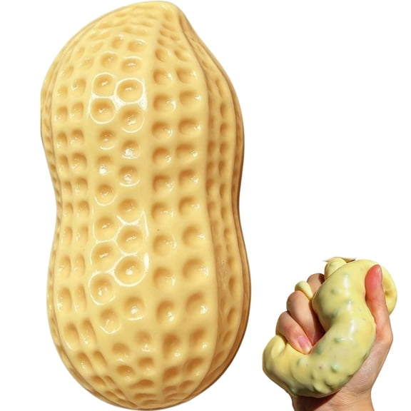 Crunchy Peanut Squishy Stress Relief Ball Featuring Crunchy Squishy Peanut Design Ideal for Sensory Play Office Fidget and Stress Management Fun and Engaging for Everyone Everyday