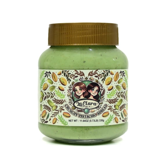 Crunchy Pistachio Spread, Spreadable Pistachio Cream - 11.64 oz (330g)
