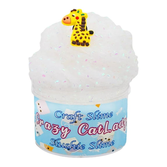 Crunchy Slime, Clay Slime, Clear Crystal Putty Slime for Girls, DIY Sensory Toys, Glossy Crunchy Bubble Slime Supplies, Surprise Birthday Party Favors