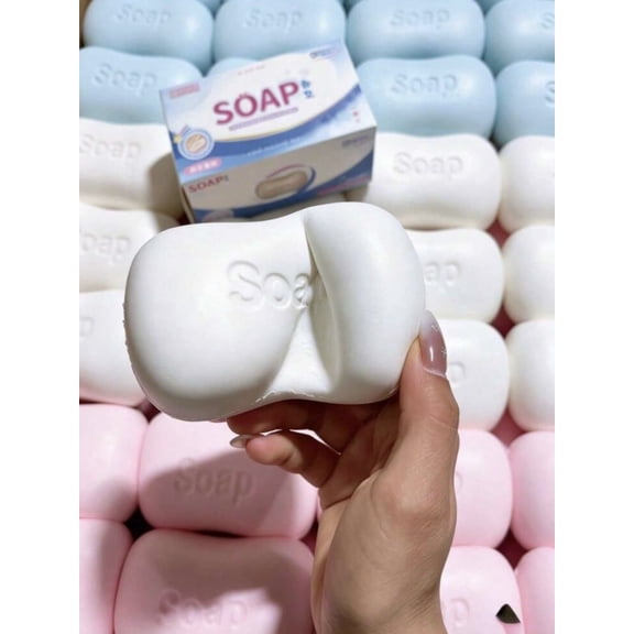 Crunchy Soap Squishy Toy, Realistic White Bar Soap Crispy Stress Relief Squeeze Fidget Toy for Stress Relief & Anxiety Relaxation 2026
