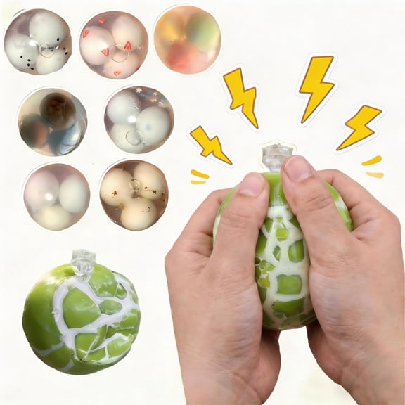 Crunchy Squishy Ball – Soft Slow Rising Sensory Fidget for Anxiety Relief, Crackling Sound Decompression Tool
