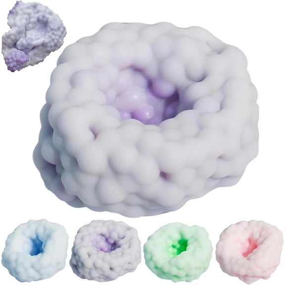 Crunchy Squishy, Handmade Stress Ball Maker Kit, Bead Squishy Balls Slow Rising Rebound, Soft Sand Filled Sensory Fidget Toys for Adults