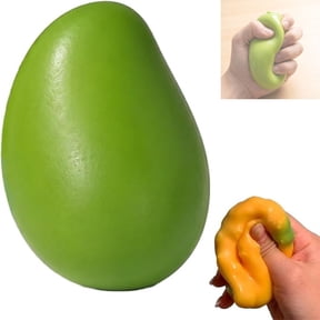 Crunchy Squishy Mango Squeeze Stress Ball Smushers Color Changing Fidget Toy with ASMR Crisp Sound High Elastic Decompression Toy for Anxiety Relief Funny Gift