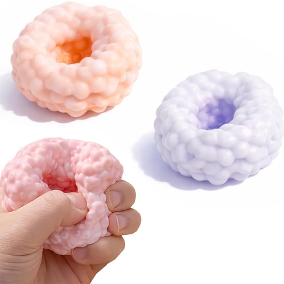 Crunchy Squishy Stress Ball, Ice Skin Crunchy Squishy Balls, Sand Filled Sensory Jelly Squish Gadget with Crunchy Texture for Relaxation
