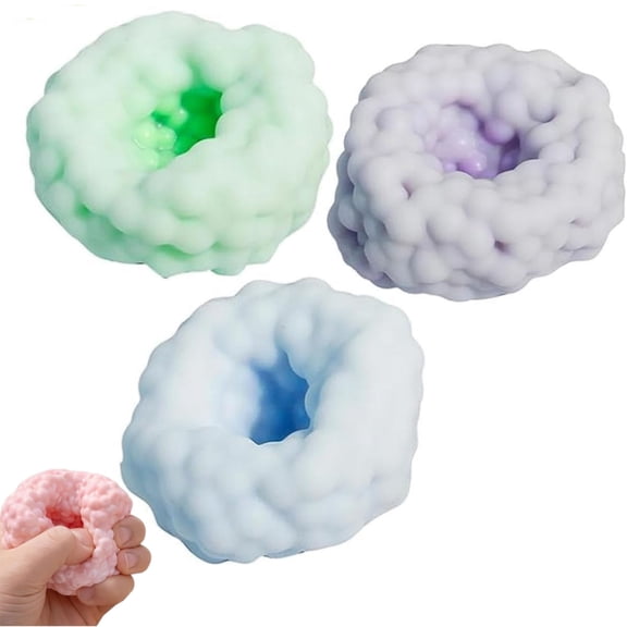 Crunchy Squishy Stress Ball, Ice Skin Crunchy Squishy Balls, Sand Filled Sensory Jelly Squish Gadget with Crunchy Texture for Relaxation