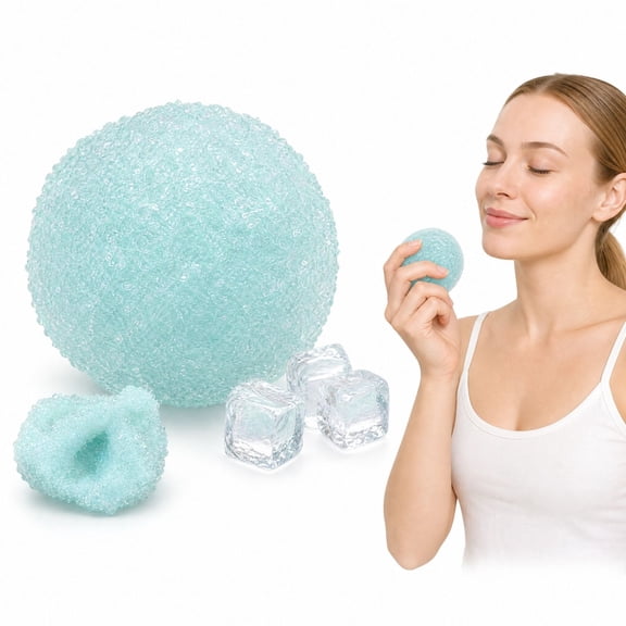 Crunchy Squishy Stress Ball, Ice Slushie Fidget Sensory Squeeze Ball | office fidget toy squishies crunchy slush ball, anxiety relief crunchy fidget ball, slow rising squishy