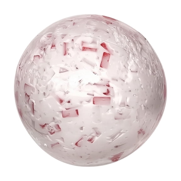 Crunchy Stress Ball, ASMR Squeeze Fidget Toy with Red Fragments for Anxiety Relief & Office Desk Decor, Reusable Sensory Gift (White)