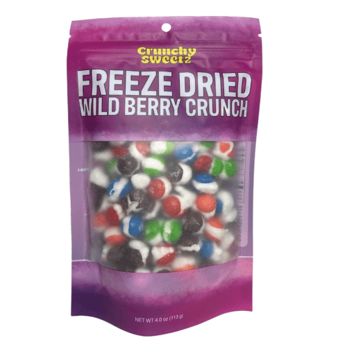 Crunchy Sweetz Freeze Dried Wild Berry Crunch Candy 4oz Bag