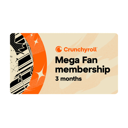 Crunchyroll - Mega Fan Membership 3 Month Gift Card [Digital]