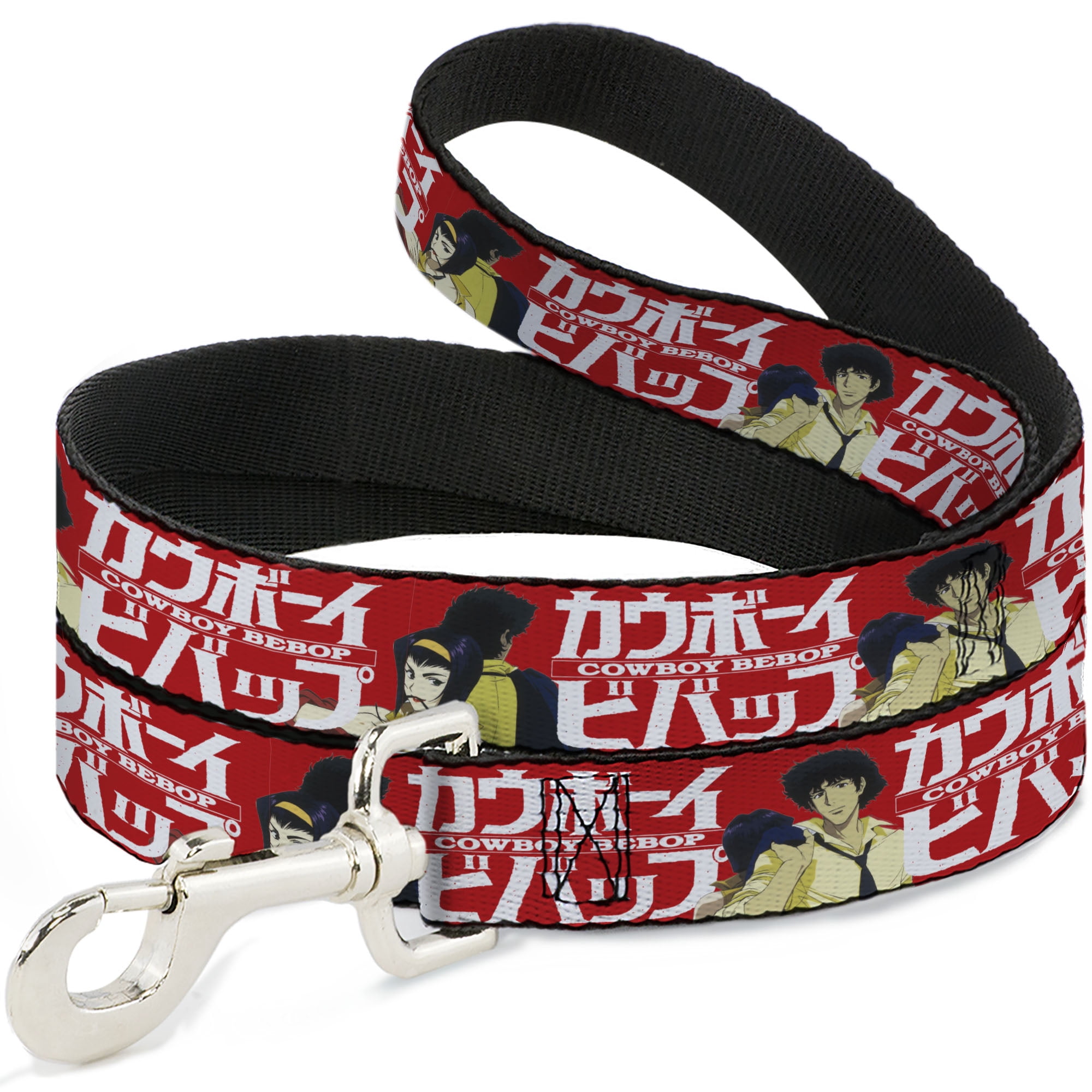 Wonder Woman Dog Leash - 6 Foot Long, 1 Inch Wide, Red Gold Blue Stripe Design With Logo
