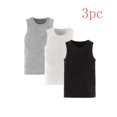 thumbnail image 1 of Crunowin Boys And Girls 3-Pack Summer Tank Tops, Easy-Wear School Colorful Print Breathable Cotton Kids Comfort Vest Size 6 Black, 1 of 3