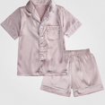 thumbnail image 1 of Crunowin Boys And Girls Outfit Sets Soft Short Sleeve Round Neck Top and Elastic Waist Shorts Breathable Sleepwear Khaki Size 12, 1 of 8