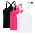 thumbnail image 1 of Crunowin Boys And Girls Summer 3-Pack Tank Tops, Lightweight Cotton Y-Strap Round Neck Casual Kids Vest Size 2T Multicolor, 1 of 9