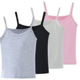 thumbnail image 1 of Crunowin Boys And Girls Summer Cotton Tank Tops, Comfortable Everyday Wear Soft Round Neck Lightweight Casual Kids Vest Size 4T Pink, 1 of 8